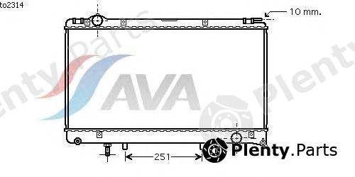  AVA QUALITY COOLING part TO2314 Radiator, engine cooling
