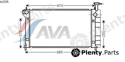  AVA QUALITY COOLING part TO2335 Radiator, engine cooling