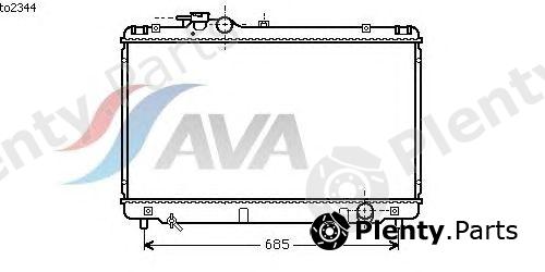  AVA QUALITY COOLING part TO2344 Radiator, engine cooling
