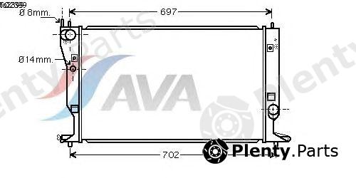  AVA QUALITY COOLING part TO2399 Radiator, engine cooling