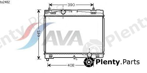  AVA QUALITY COOLING part TO2482 Radiator, engine cooling