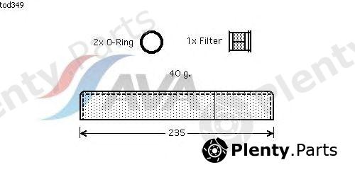  AVA QUALITY COOLING part TOD349 Dryer, air conditioning