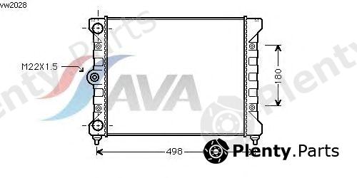  AVA QUALITY COOLING part VW2028 Radiator, engine cooling
