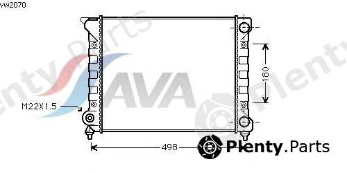  AVA QUALITY COOLING part VW2070 Radiator, engine cooling