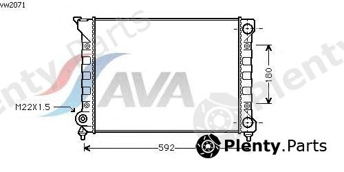  AVA QUALITY COOLING part VW2071 Radiator, engine cooling