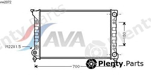  AVA QUALITY COOLING part VW2072 Radiator, engine cooling