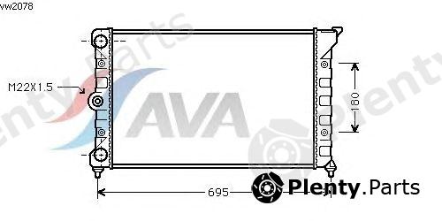  AVA QUALITY COOLING part VW2078 Radiator, engine cooling