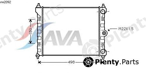  AVA QUALITY COOLING part VW2092 Radiator, engine cooling