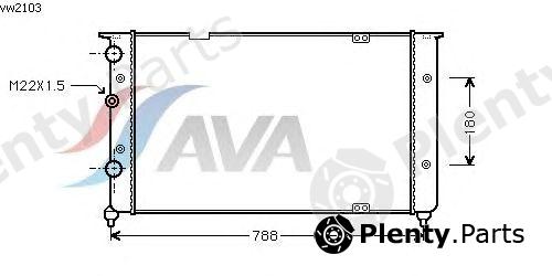  AVA QUALITY COOLING part VW2103 Radiator, engine cooling