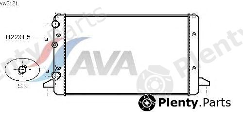  AVA QUALITY COOLING part VW2121 Radiator, engine cooling