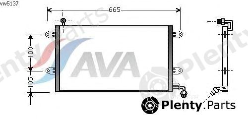  AVA QUALITY COOLING part VW5137 Condenser, air conditioning