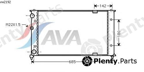  AVA QUALITY COOLING part VWA2192 Radiator, engine cooling