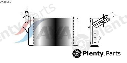  AVA QUALITY COOLING part VWA6060 Heat Exchanger, interior heating