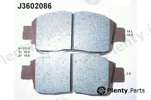  NIPPARTS part J3602086 Brake Pad Set, disc brake