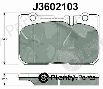  NIPPARTS part J3602103 Brake Pad Set, disc brake