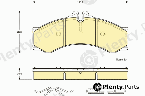  GIRLING part 6112889 Brake Pad Set, disc brake