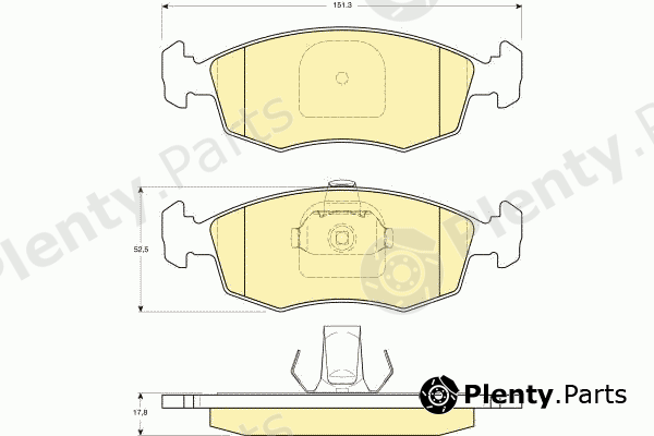  GIRLING part 6113832 Brake Pad Set, disc brake