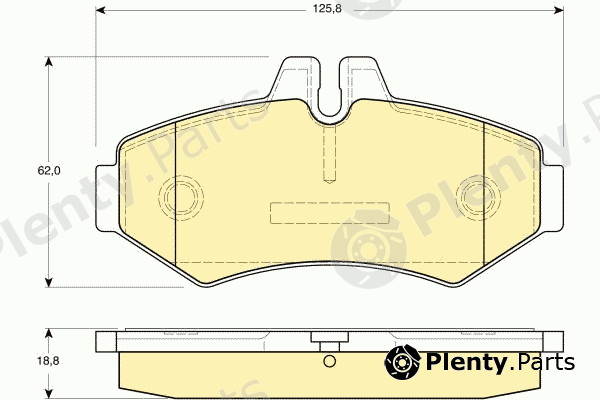  GIRLING part 6113994 Brake Pad Set, disc brake