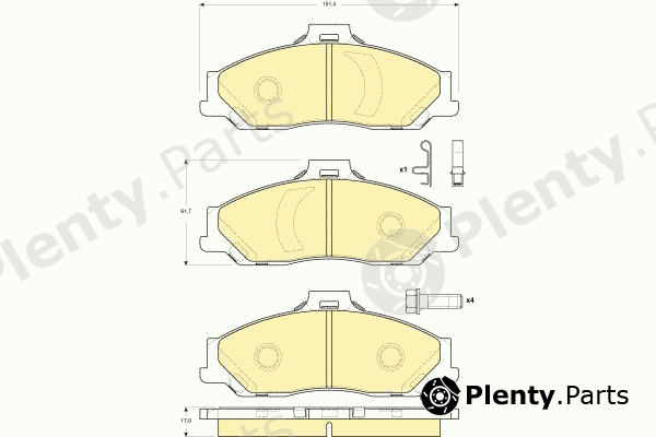  GIRLING part 6133539 Brake Pad Set, disc brake