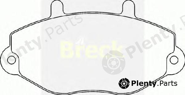  BRECK part 214690070100 Brake Pad Set, disc brake