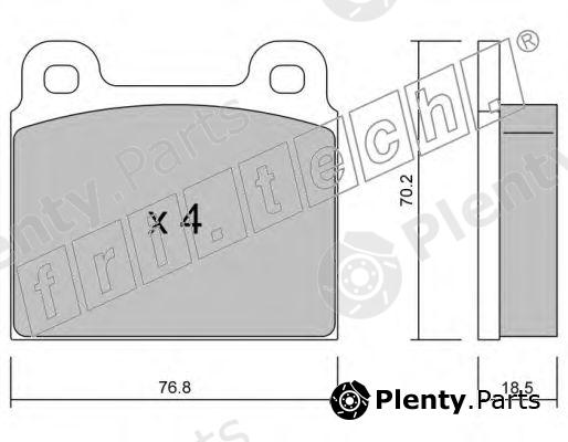 fri.tech. part 080.0 (0800) Brake Pad Set, disc brake