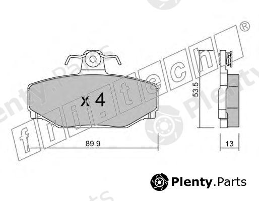  fri.tech. part 133.0 (1330) Brake Pad Set, disc brake
