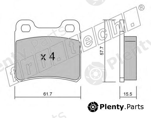  fri.tech. part 143.0 (1430) Brake Pad Set, disc brake