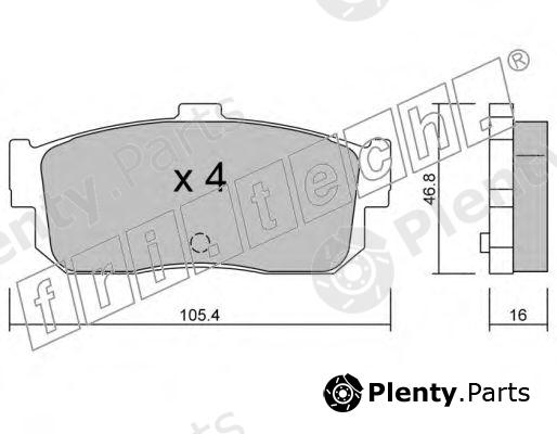  fri.tech. part 200.0 (2000) Brake Pad Set, disc brake