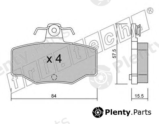  fri.tech. part 207.0 (2070) Brake Pad Set, disc brake