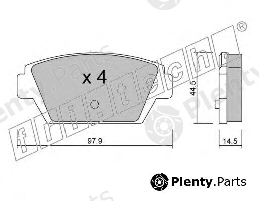  fri.tech. part 235.0 (2350) Brake Pad Set, disc brake
