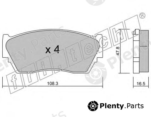  fri.tech. part 255.0 (2550) Brake Pad Set, disc brake