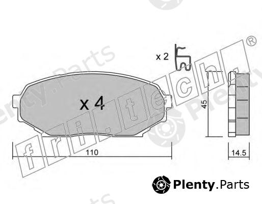 fri.tech. part 397.0 (3970) Brake Pad Set, disc brake