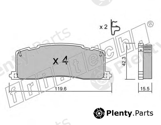  fri.tech. part 441.0 (4410) Brake Pad Set, disc brake