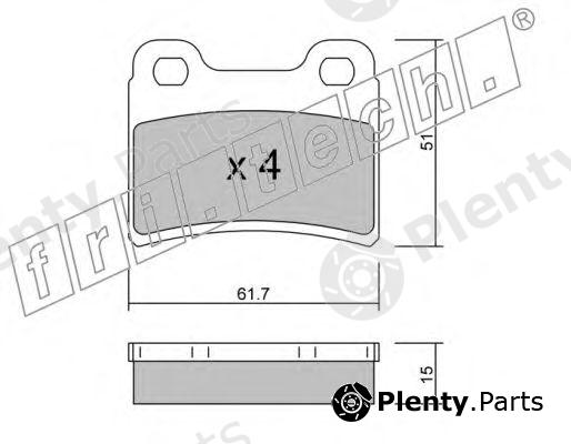  fri.tech. part 551.0 (5510) Brake Pad Set, disc brake