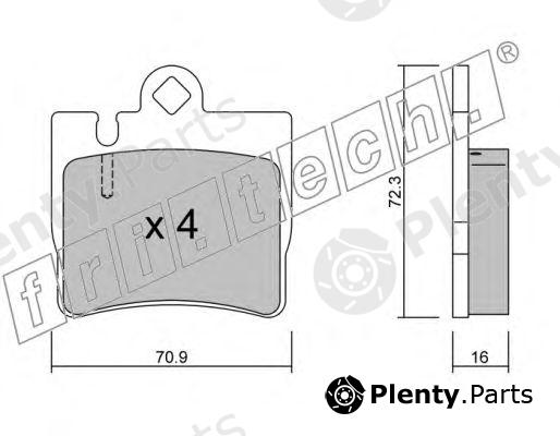  fri.tech. part 613.0 (6130) Brake Pad Set, disc brake