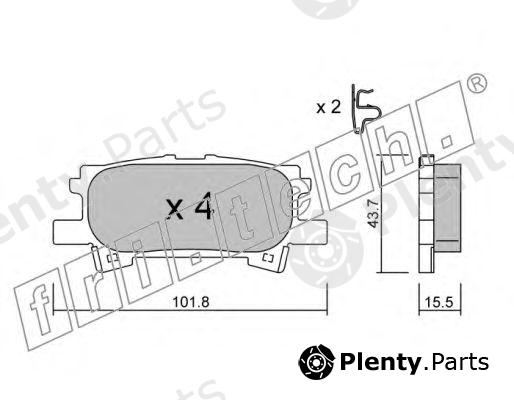  fri.tech. part 635.0 (6350) Brake Pad Set, disc brake