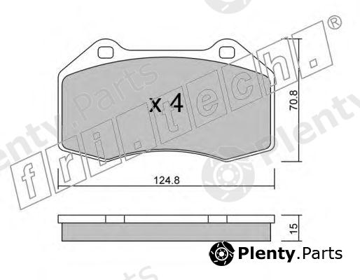  fri.tech. part 667.0 (6670) Brake Pad Set, disc brake