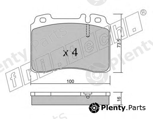  fri.tech. part 683.1 (6831) Brake Pad Set, disc brake