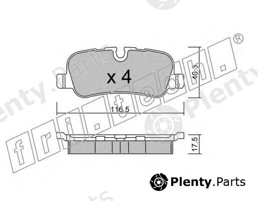  fri.tech. part 710.0 (7100) Brake Pad Set, disc brake