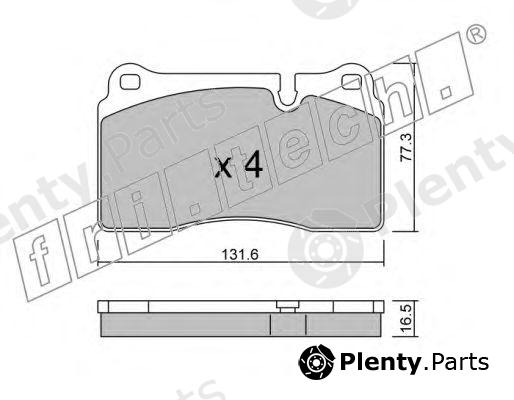  fri.tech. part 711.0 (7110) Brake Pad Set, disc brake