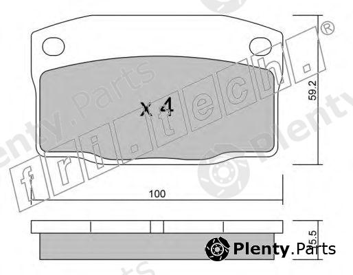  fri.tech. part 742.0 (7420) Brake Pad Set, disc brake