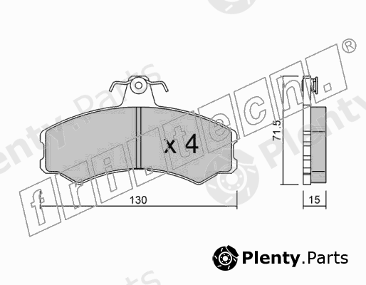  fri.tech. part 033.1 (0331) Brake Pad Set, disc brake