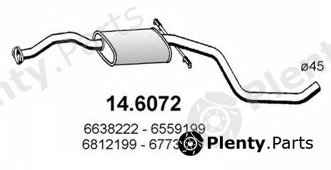  ASSO part 14.6072 (146072) Middle Silencer