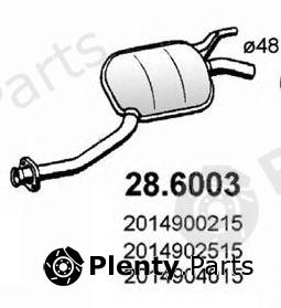 ASSO part 28.6003 (286003) Middle Silencer