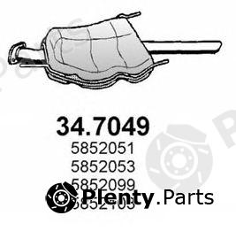  ASSO part 34.7049 (347049) End Silencer