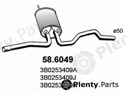  ASSO part 58.6049 (586049) Middle Silencer