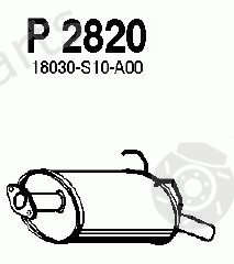  FENNO part P2820 End Silencer