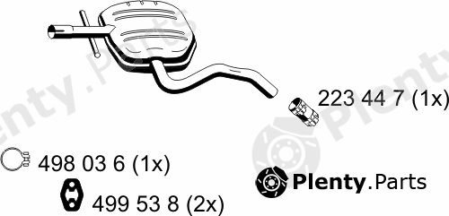  ERNST part 152068 Middle Silencer