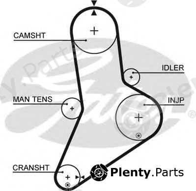  GATES part 5038 Timing Belt