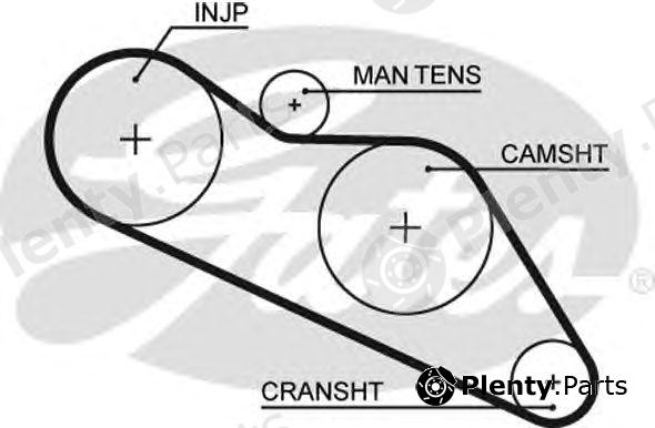  GATES part 5114 Timing Belt